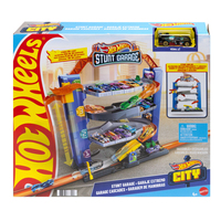 Hot Wheels City Stunt Garage - Car & Garage Playset with 1 Car Included - Ages 4+