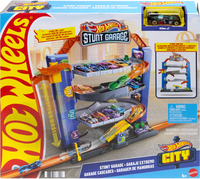 Hot Wheels City Stunt Garage - Car & Garage Playset with 1 Car Included - Ages 4+