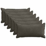 vidaXL - Kussensloop - 6 stuks - Antraciet - 40 x 70 cm