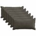 vidaXL - Kussensloop - 6 stuks - Antraciet - 40 x 70 cm