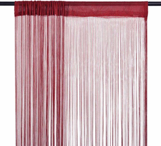 vidaXL Draadgordijnen - 140x250 cm - Bordeauxrood - 2 stuks
