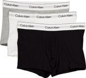 Calvin Klein Trunks (3-pack) - Heren Boxershorts - Katoen/Elastaan - Zwart/Grijs/Wit - Maat XL