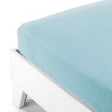 Caleffi 79399 Flanellen Bedlaken voor Frans Bed Kleur: Aqua