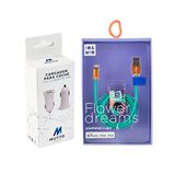 MUTTO Auto-oplader USB, [Dual QC3.0] 5 V/2 A + USB-Lightning-bloemen-datakabel