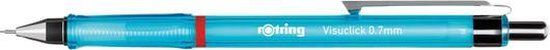 rOtring Visuclick-vulpotlood | 0,7 mm | 2B-stift | Felblauwe behuizing | 12 stuks