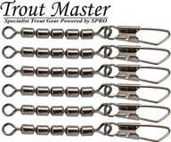 Trout Master 5 Barrel Snap Swivel (6 pcs) - Maat : 22
