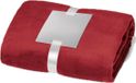 Stricker Fleece deken-plaid - bordeaux - polyester - 120 x 150 cm