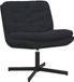 vidaXL Draaibare Relaxstoel Zwart Fluweel 63 x 75 x 76 cm