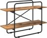 vidaXL Boekenplank 2-laags 100 x 35 x 70 cm PB Eikenhout