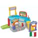 VTech Vroom Vroom Go Reparatiewerkplaats, racebaan met multifunctionele garage, robotarm, inclusief 1 voertuig, 3 magische zones, Italiaanse taal, batterijen inbegrepen, 1-5 jaar