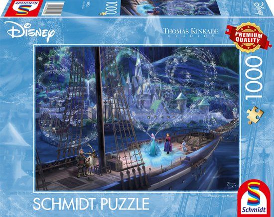 Schmidt Spiele Thomas Kinkade Disney Frozen liefde en magie Legpuzzel 1000 stukjes