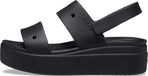 Crocs Sandalen met sleehak Brooklyn 4u noir