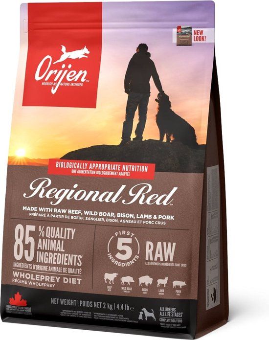 Orijen Regional Red Dog - Rund & Zwijn - Hondenvoer - 2 kg