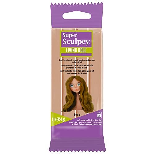 Super Sculpey Living Doll - 1lb / 454g - Beige