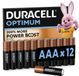 Duracell Optimum AAA - alkaline batterijen - 1,5V, LR03 - 12 stuks