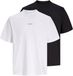 JACK & JONES Shirt zwart / wit