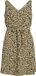 VILA VIKRISTINA LAIA S/L BELT DRESS/KA/EX Dames Mini jurk Maat 40 Polyester/Elastaan Feather Gray Mouwloos Print Lente/Zomer 2024