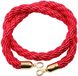 Byshayne - Séparateur de corde de file d'attente 1,5 m - Polyester rouge