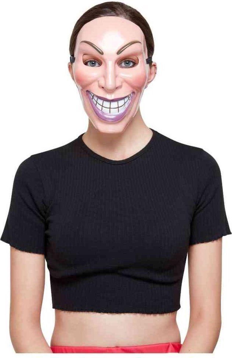 Smiffys Smiler Mask - Beige