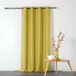 HomeMaison M1 brandvertragende halfmatte gordijnstof Polyester Groen Inbetween gordijn
