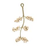Suspension Icecat, baies blanches, laiton