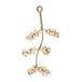 Suspension Icecat, baies blanches, laiton