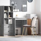 Maison Exclusive - Bureau, couleur Sonoma gris, 60 x 50 x 76 cm