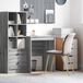 Maison Exclusive - Bureau, couleur Sonoma gris, 60 x 50 x 76 cm
