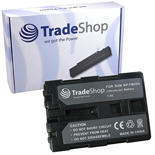 Trade Shop Camera Li-Ion batterij compatibel met Sony DCR-PC300K DCR-PC330E Cybershot Pro DSC-S30 DSC-S50 DSC-S70 DSC-S75 DSC-S85 HDR-HC1/E HDR-SR1 HDR-SR1e HDR-UX1 HDR-UX1e vervangt NP-FM5 0 NP-FM. 51 NP-FM70