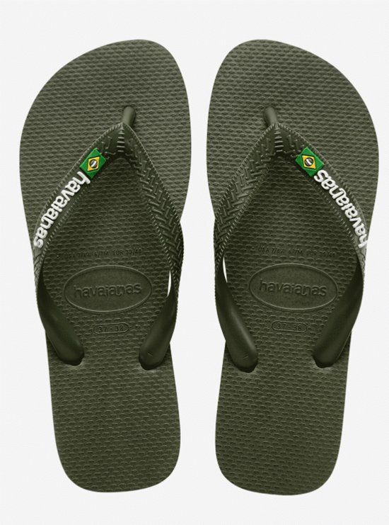 Havaianas Brasil logo Slippers - Groen