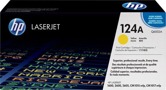HP 124A Yellow Toner Cartridge - Q6002A - Original