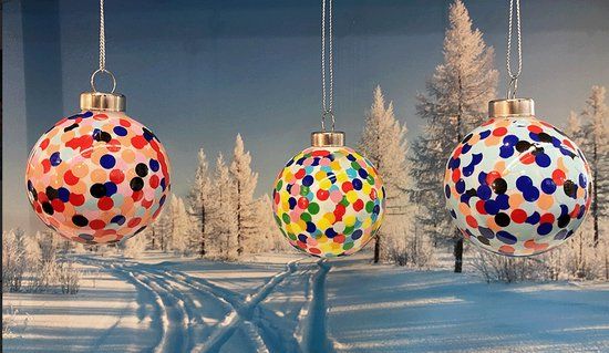 Alessi Proust Kerstbal Set van 3 - 6 cm - Divers