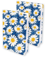 Dresz Rekbare Boekenkaft A4 Daisies (2 Stuks)