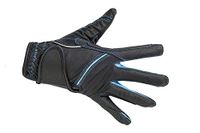HKM Rijhandschoenen -Fashion- Zwart/babyblauw 10