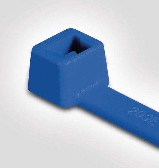 Connect HellermannTyton 111-04800 T50R-PA66-BU Kabelbinder 200 mm 4.60 mm Blauw 100 stuk(s)