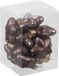 Othmar Decorations Kerstornamenten - sterren - 12x st - donkerbruin - 4 cm - glas