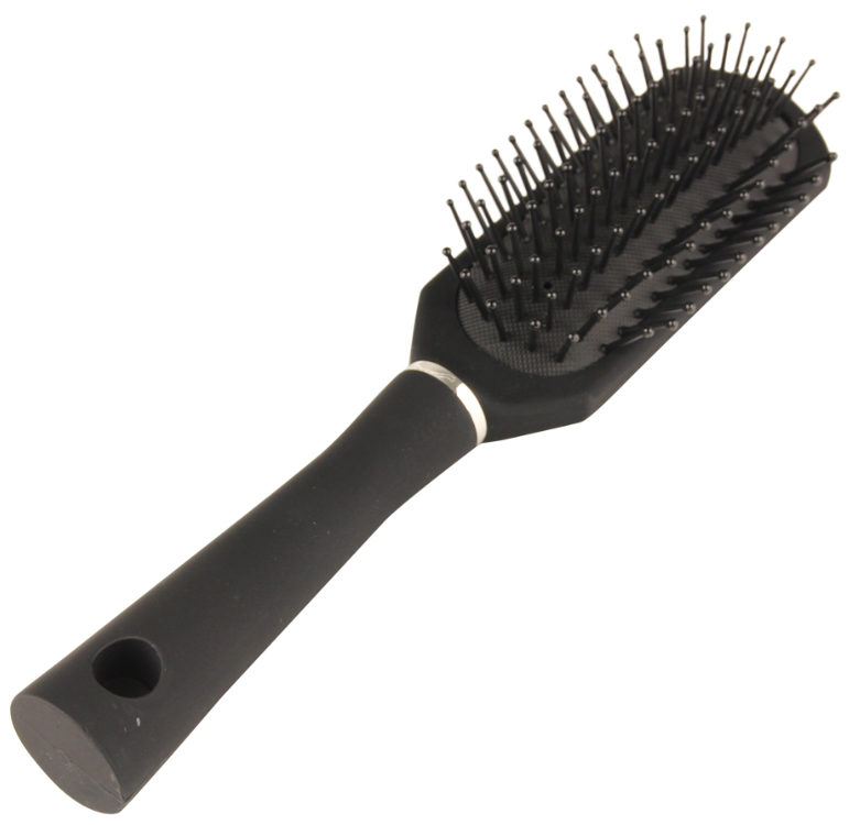 Hair Mode Haarborstel Ovaal Klein Zwart - 8718274893953