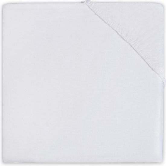 Jollein Baby Hoeslaken Wieg Jersey 40x80/90cm - Wit