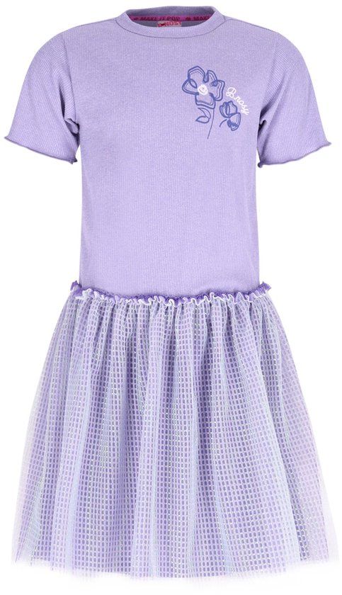 B.Nosy Y603-5851 meisjes Jurk paars - Maat 158/164