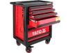 Yato YT-0902 chariot à outils Acier Noir, Rouge 6 tiroir(s) glissières télescopiques à roulement à billes 25 kg 35 kg