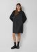 s.Oliver Jurk Zwart Gestreept Lange Mouw Ronde Hals Viscose 42