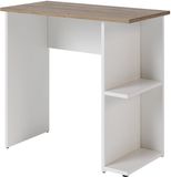 Vicco Simple Bureau – 80 x 40 cm Wit/Artisanaal eiken