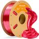 Silk PLA Filament - filament pour imprimante 3D 1,75 mm - finition satinée - précision de ±0,03 mm - PLA biodégradable - bobine de 1 kg, fuchsia