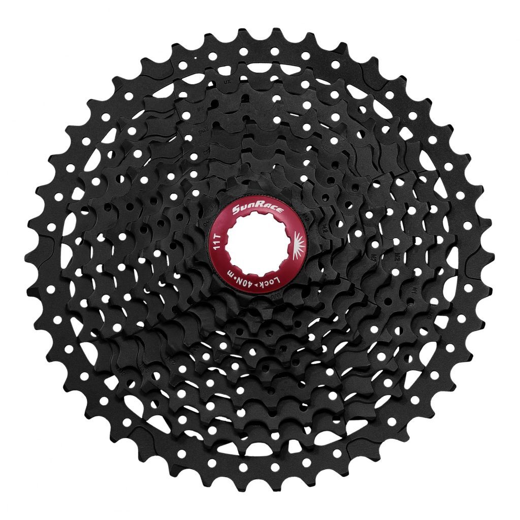 Sunrace Cassette 10SP MX3 11-42T zwart/rood