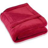 CelinaTex Wollige knuffeldeken 150 x 200 cm rood