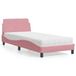Maison Exclusive - Lit avec matelas « Dover » rose 90 x 190 cm, velours