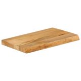 VidaXL Tafelblad met natuurlijke rand 60x20x3,8 cm massief mangohout
