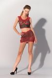 Gp Guilty Pleasure Datex Crop Top Red L