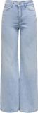 JDY High Waist Wide Leg Jeans Light Blue Denim