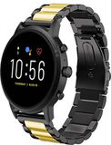 Strap-it Fossil Strap-it Fossil Gen 5 stalen band - zwart/goud